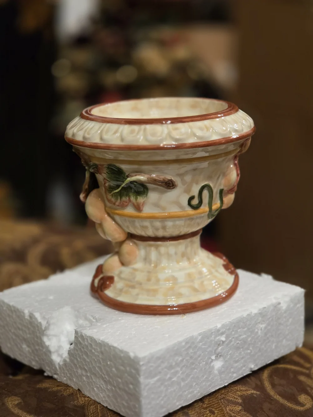 Fitz and Floyd Venetian Romance Collection Pillar Candleholder EUC